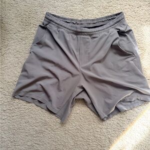 Lululemon, Pace-breaker Shorts, Medium, 5inch inseam with Liner, Dark Grey